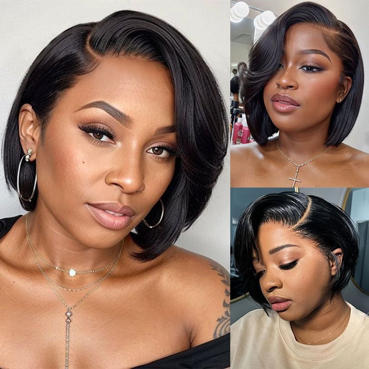 13x4 Lace Front Pixie Cut Wig Short Human Hair wig Short Wigs - Superlovehair